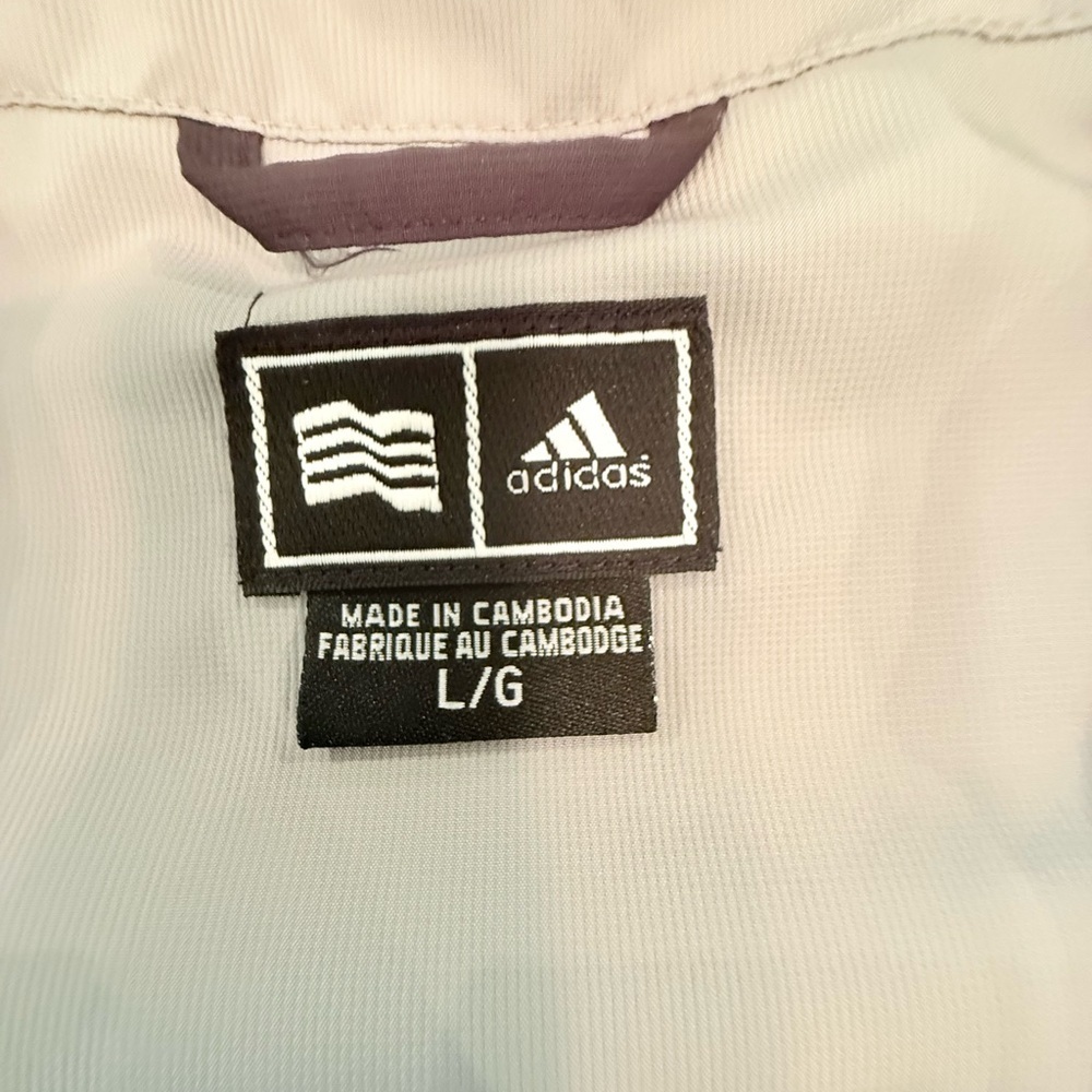Adidas Black and White Golf Windbreaker Quarter Zip Vest Size Large - Picture 6 of 13